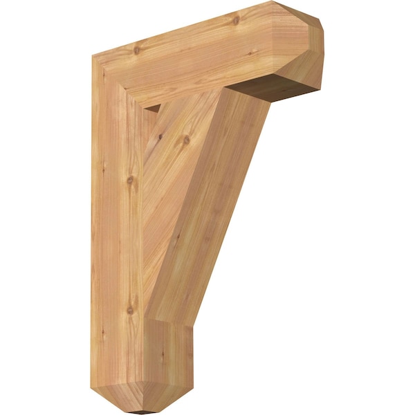 Ekena Millwork Traditional Craftsman Smooth Bracket, Western Red Cedar, 5 1/2"W x 20"D x 28"H BKT06X20X28TRA04SWR - main